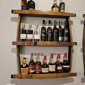 3-tiered stave shelf
