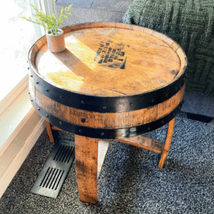 Bourbon Whiskey Barrel End Table - version 2